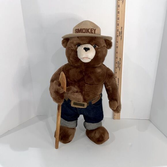 Vintage J.J. WIND INC. Limited Edition Smokey The Bear Large Stuffed Plush - Picture 13 of 17